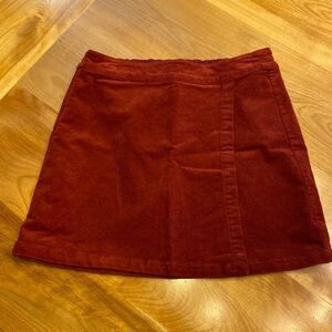 2/$15 Copper‎ Key red corduroy skirt